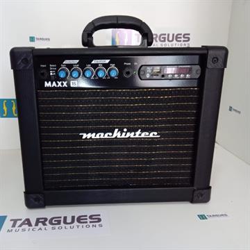 AMPLIFICADOR P/ GUITARRA CUBO MAXX 15W RMS 6" PT C/ USB MACKINTEC