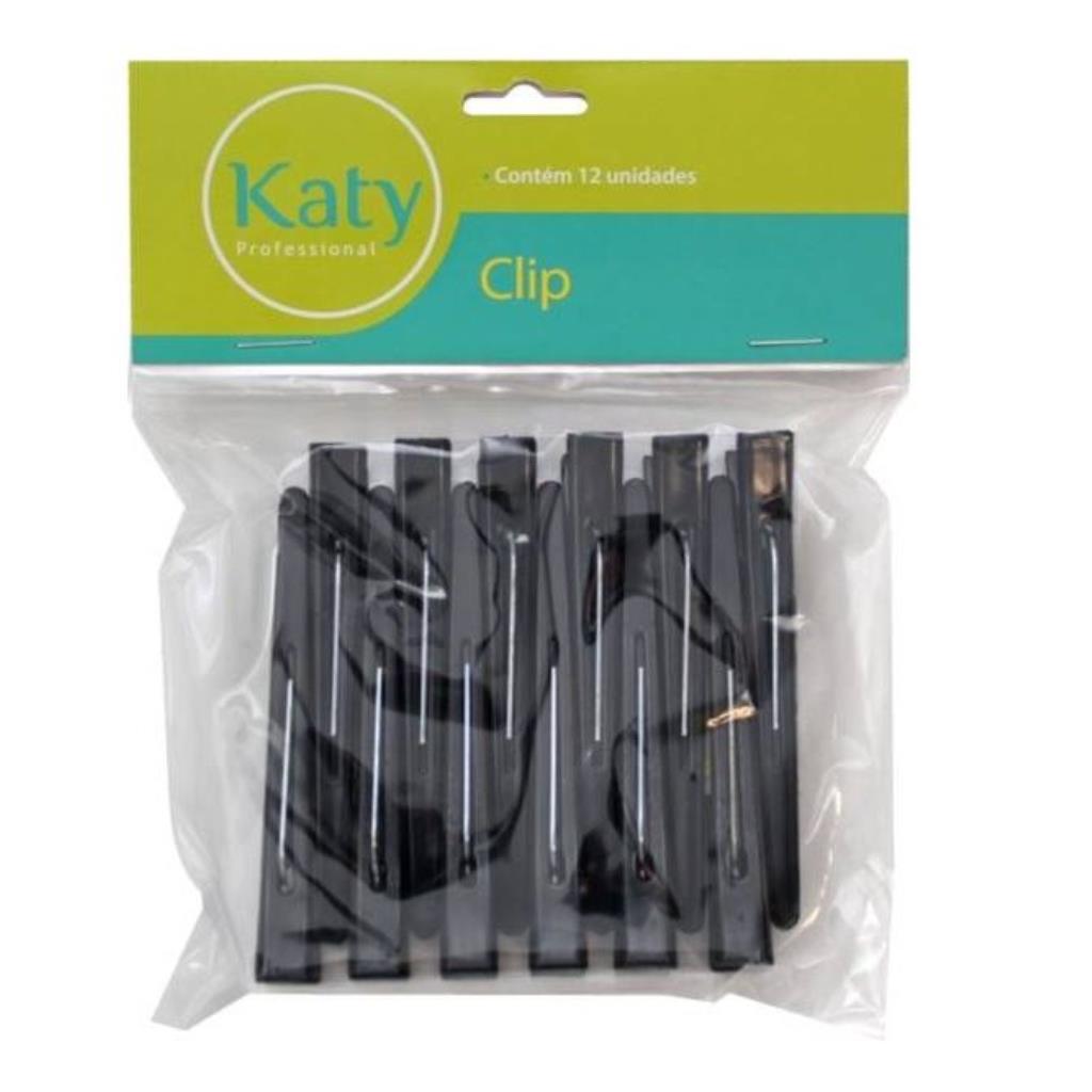 CLIP P/ CABELO KATY PRETO C /12 UNID