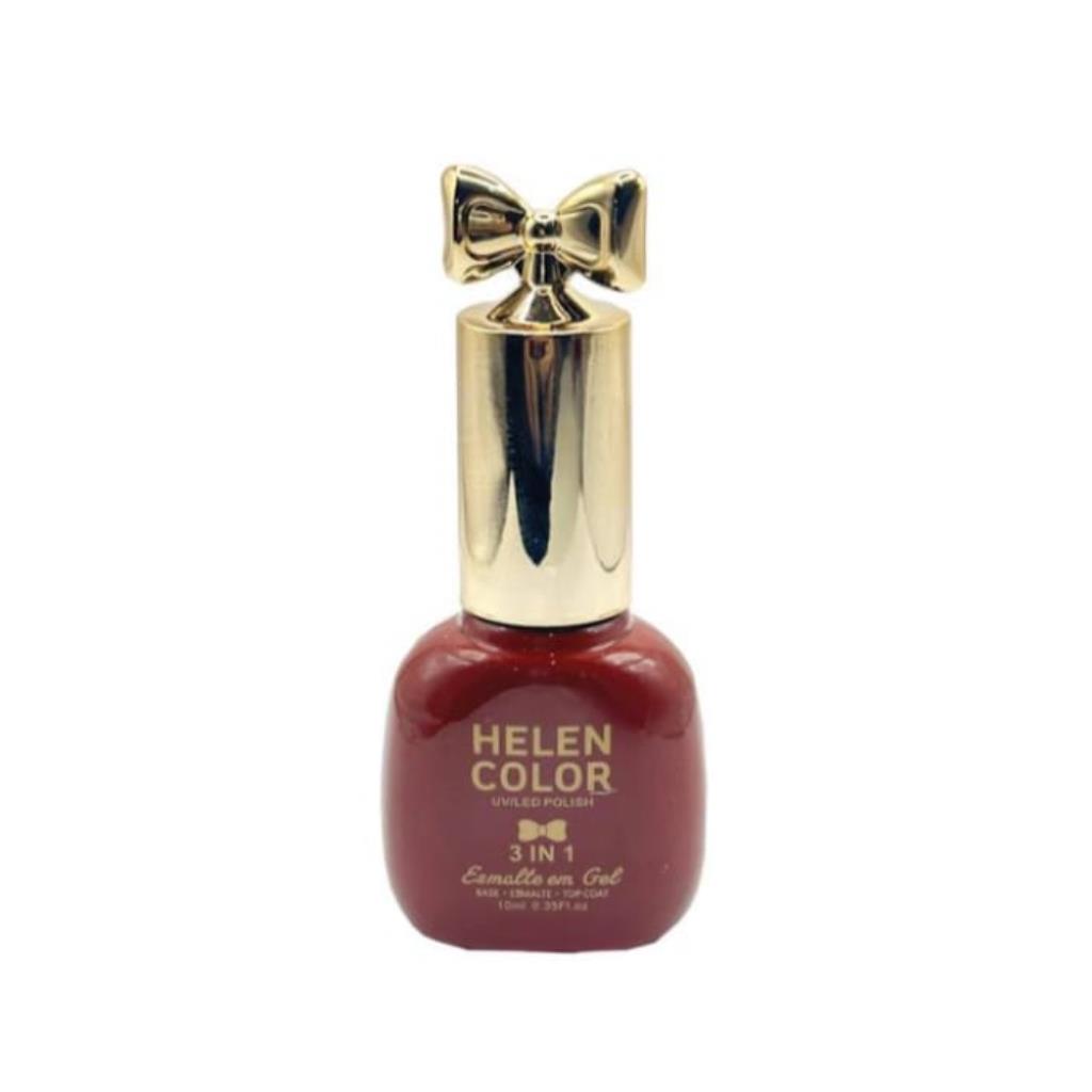 HELEN COLOR 3 EM 1  LACINHO ESMALTE EM GEL 32#