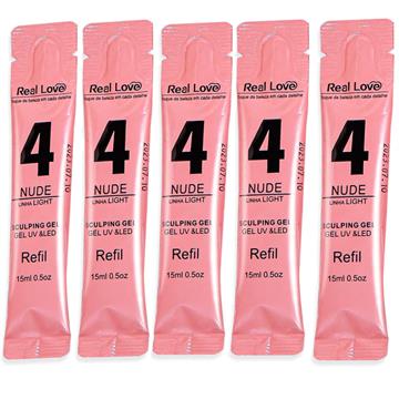 SACHE GEL REAL LOVE 04 NUDE 15ML (REFIL)
