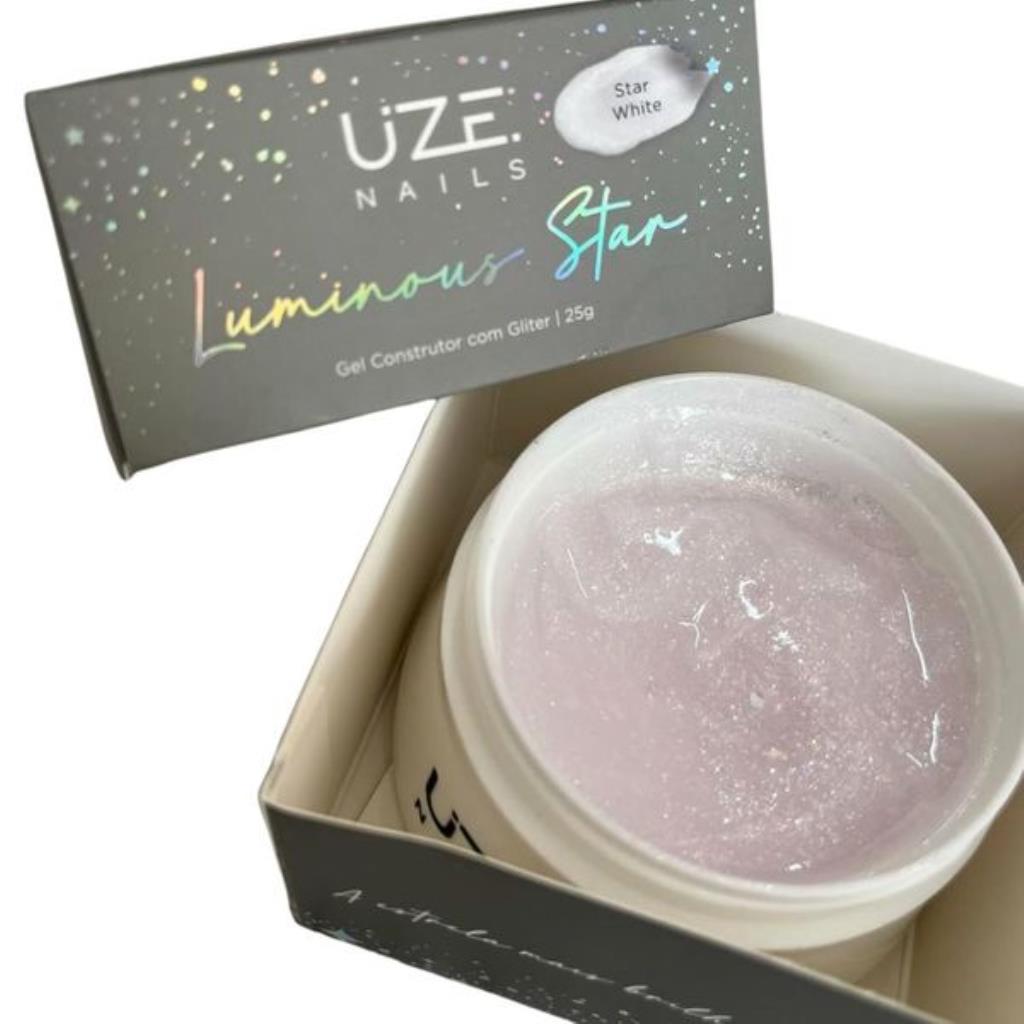UZE NAILS GEL LUMINOUS STAR WHITE 25GR