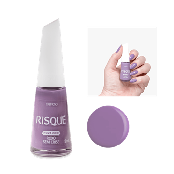 RISQUE ESM NOVA COR ROXO SEM CRISE 8ML