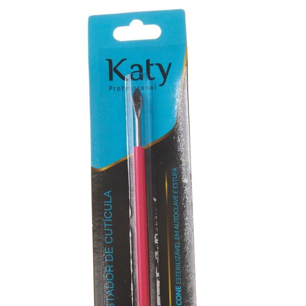 KATY AFASTADOR/ ESPATULA CUTICULAS INOX C/ SILICONE UNID