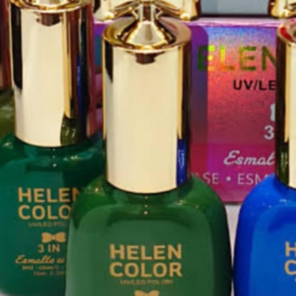 HELEN COLOR 3 EM 1  LACINHO ESMALTE EM GEL 50#