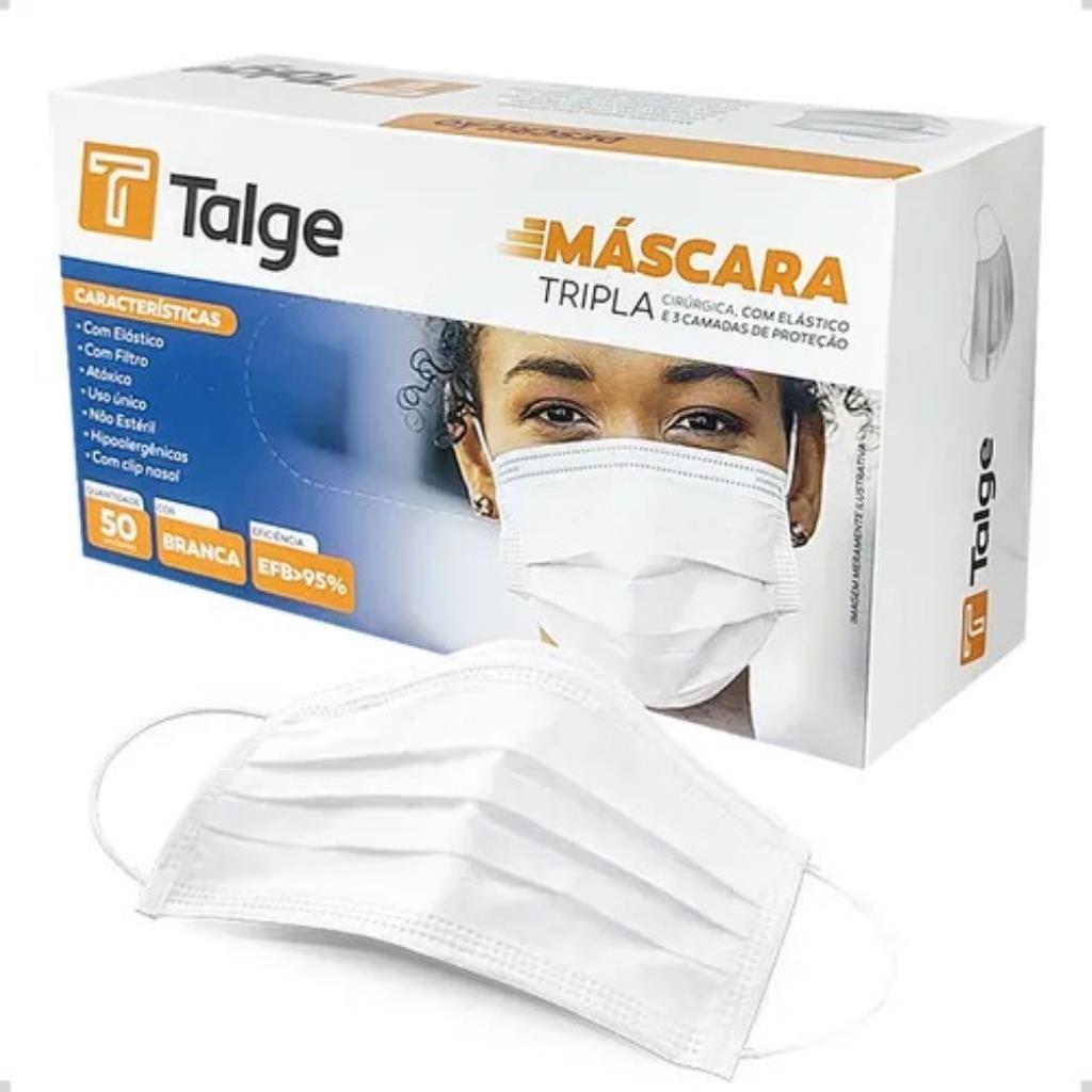 TALGE MASC BRANCA CIRURG DESCART C/50 UNID