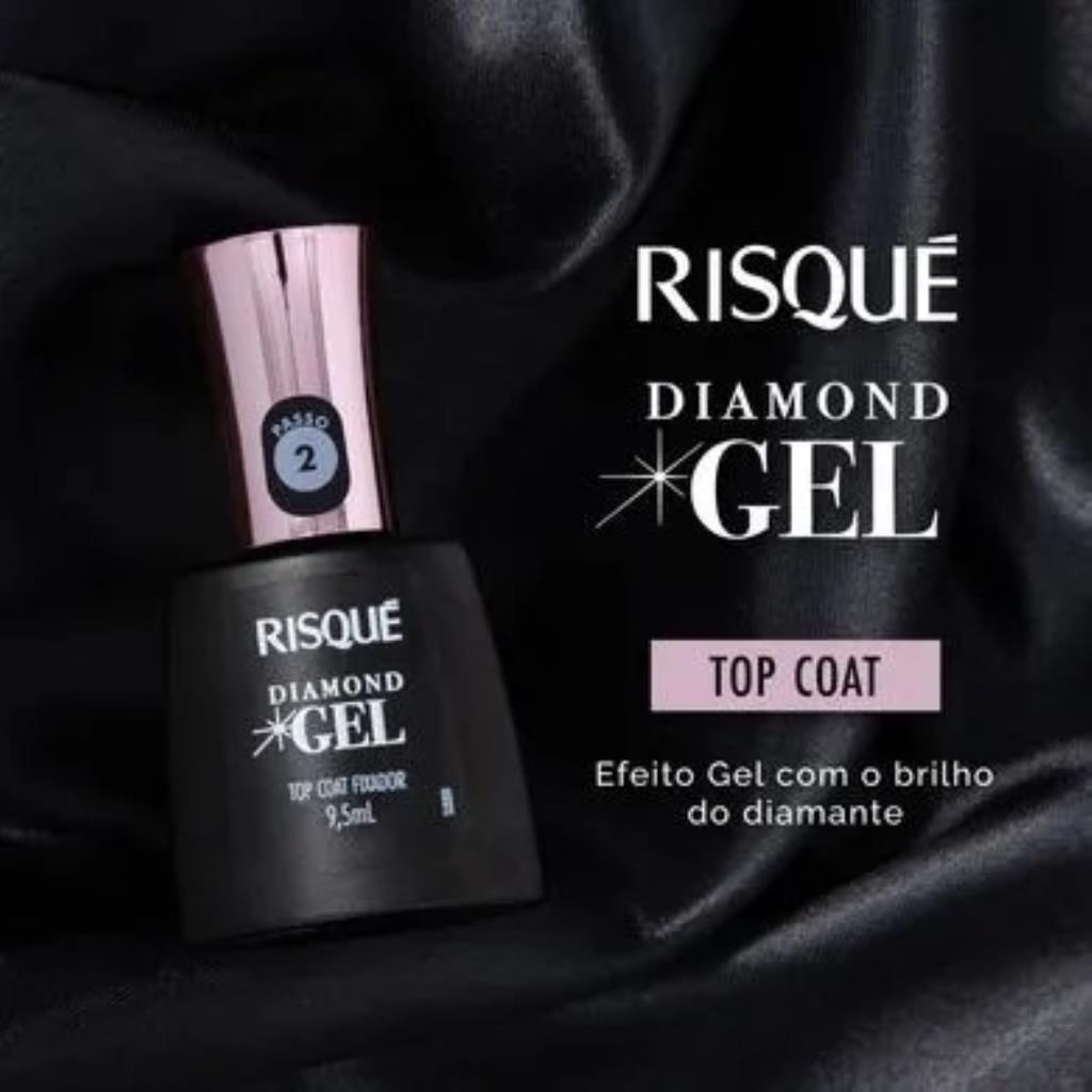 RISQUE TOP COAT DIAMOND GEL 9,5 ML
