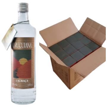 Cachaça Urucuiana Pura 670 ml Original - CAIXA com 12 unidades
