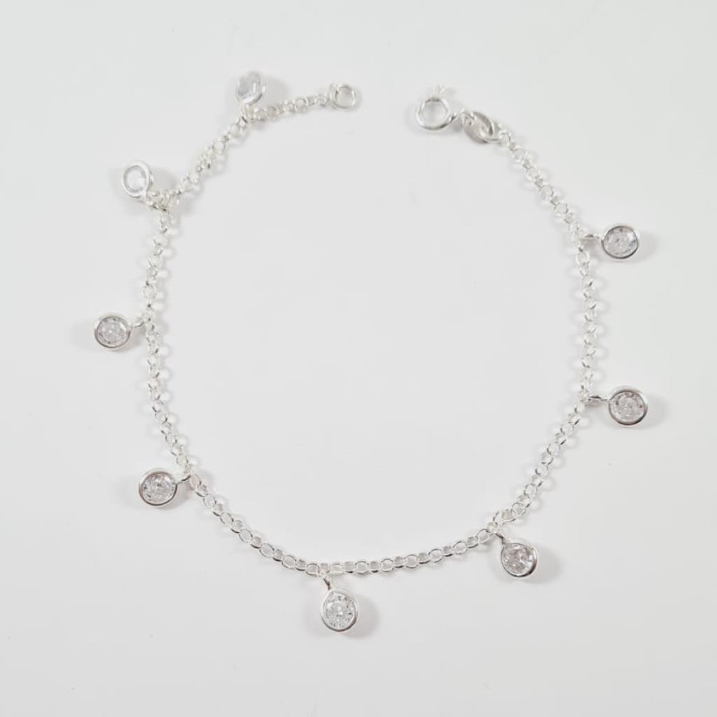 PULSEIRA COM ZIRCÔNIAS PENDURADAS