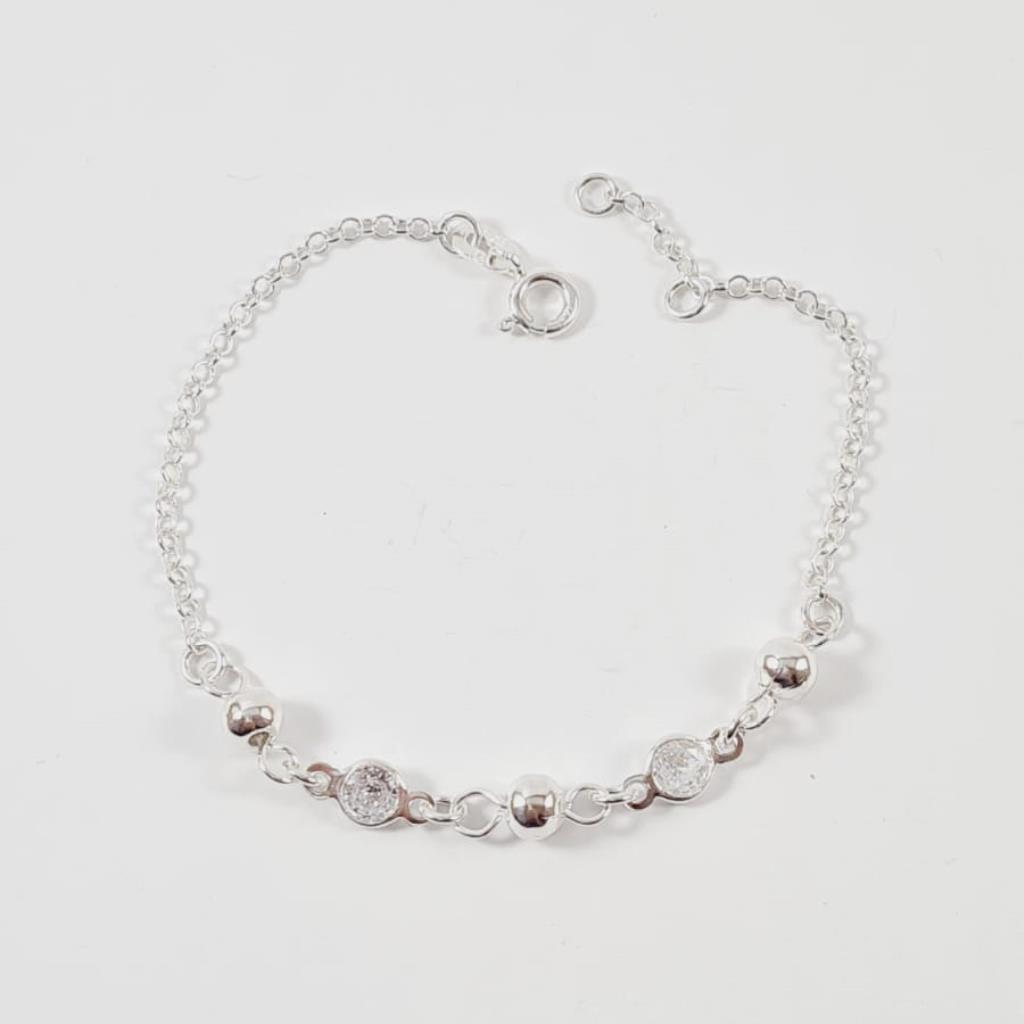 PULSEIRA COM ZIRCÔNIAS E ESFERAS