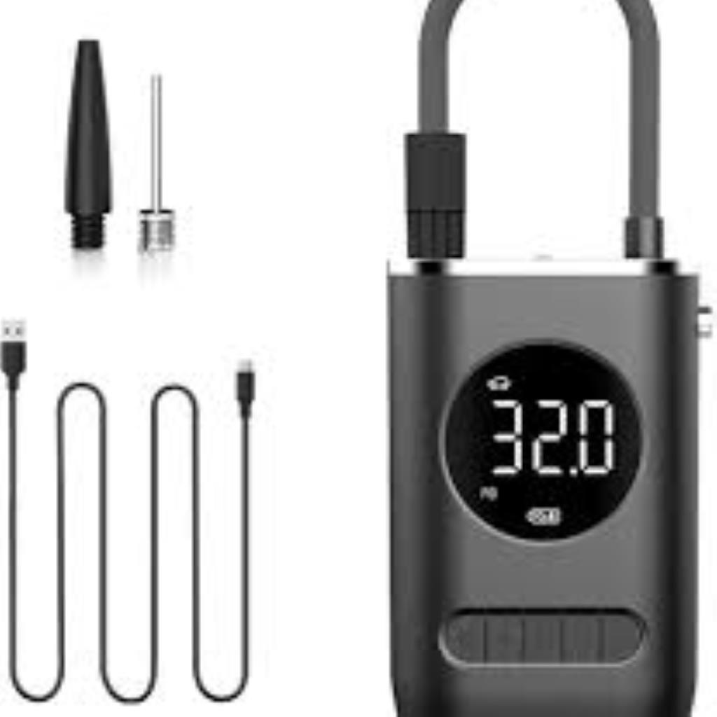 Compressor de Ar Portátil com Bomba de Pneu Sem Fio 150 PSI, com Bateria Recarregável de 4000 mAh, Bomba de Ar Premium