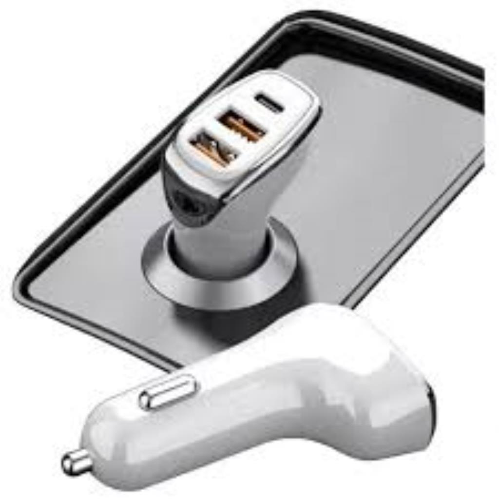 Carregador Veicular Cinzeiro Usb Type C 3.0 Turbo 38w
