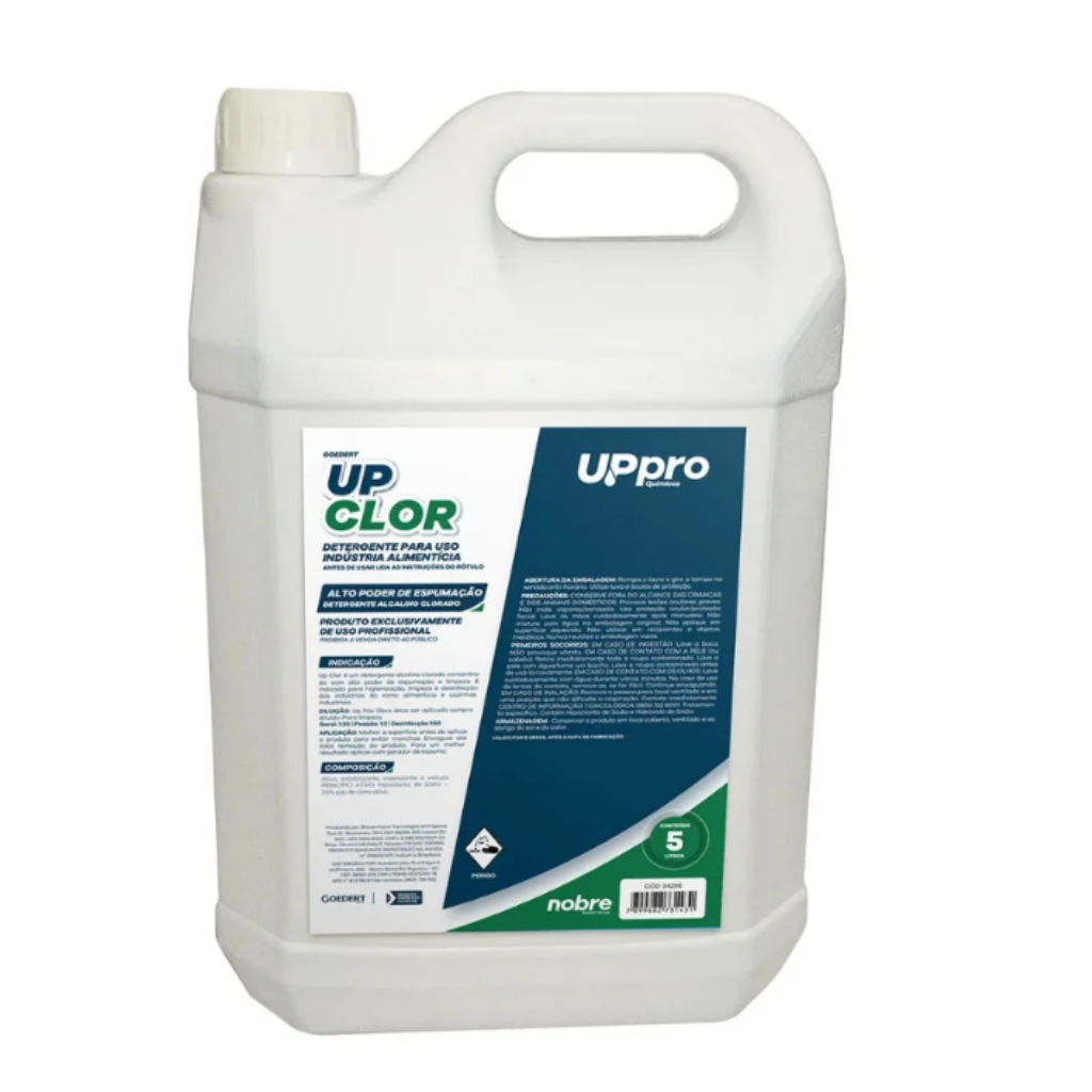 DETERGENTE ALCALINO CLORADO UPCLOR 5L UPPRO