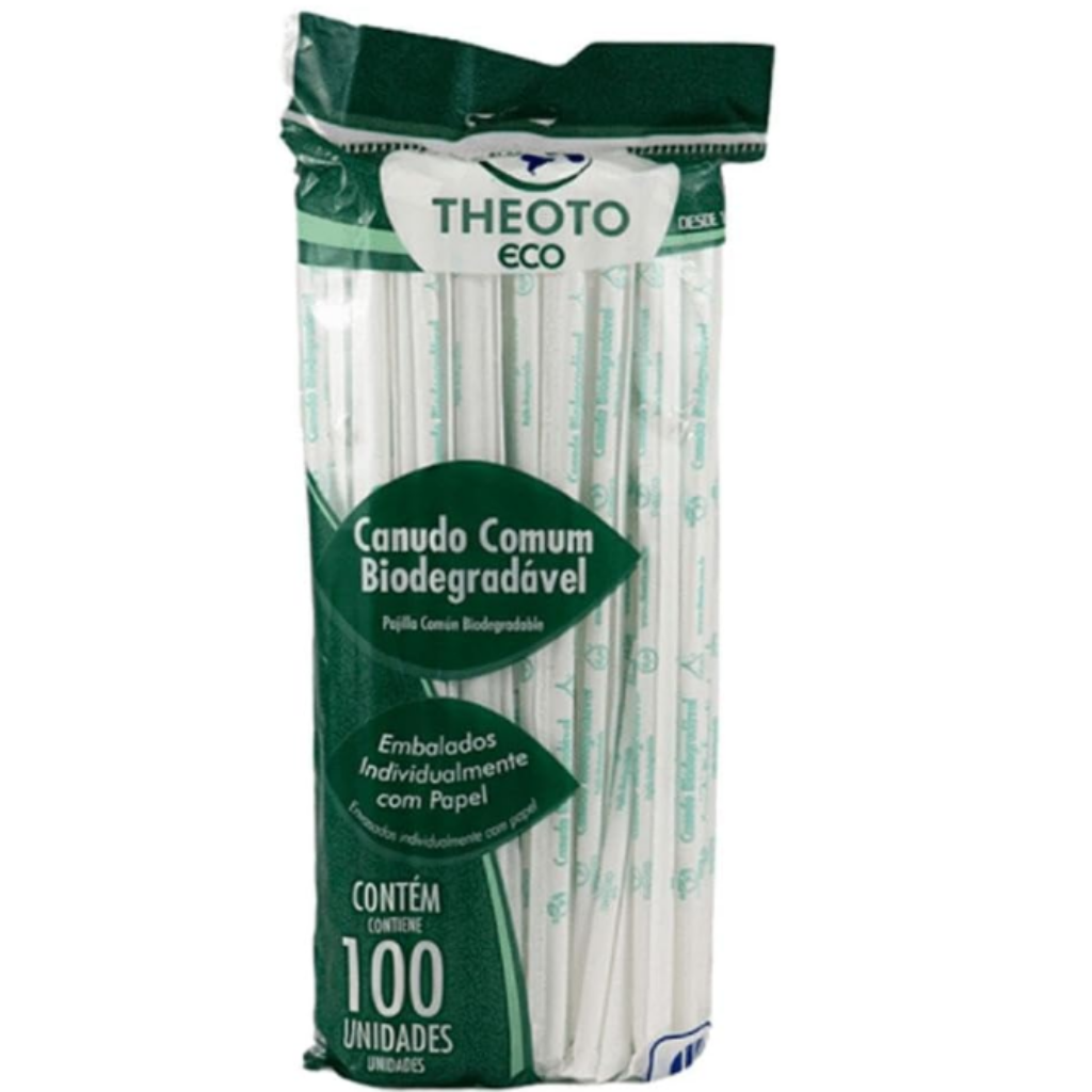 CANUDO BIODEGRADAVEL GARRAFA 100UN THEOTO