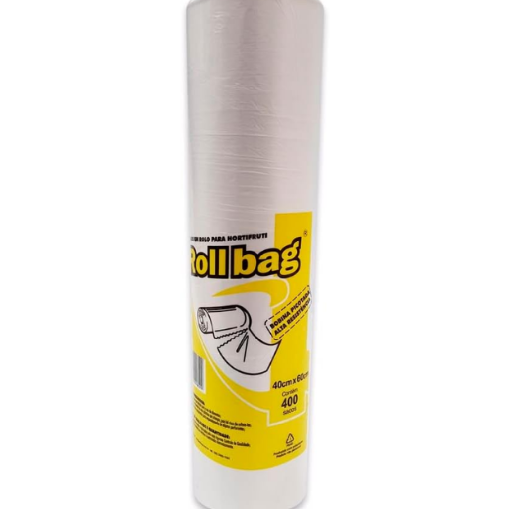 BOBINA PLASTICO PICOTADA 60X40 CAPACIDADE 14KG 400UN