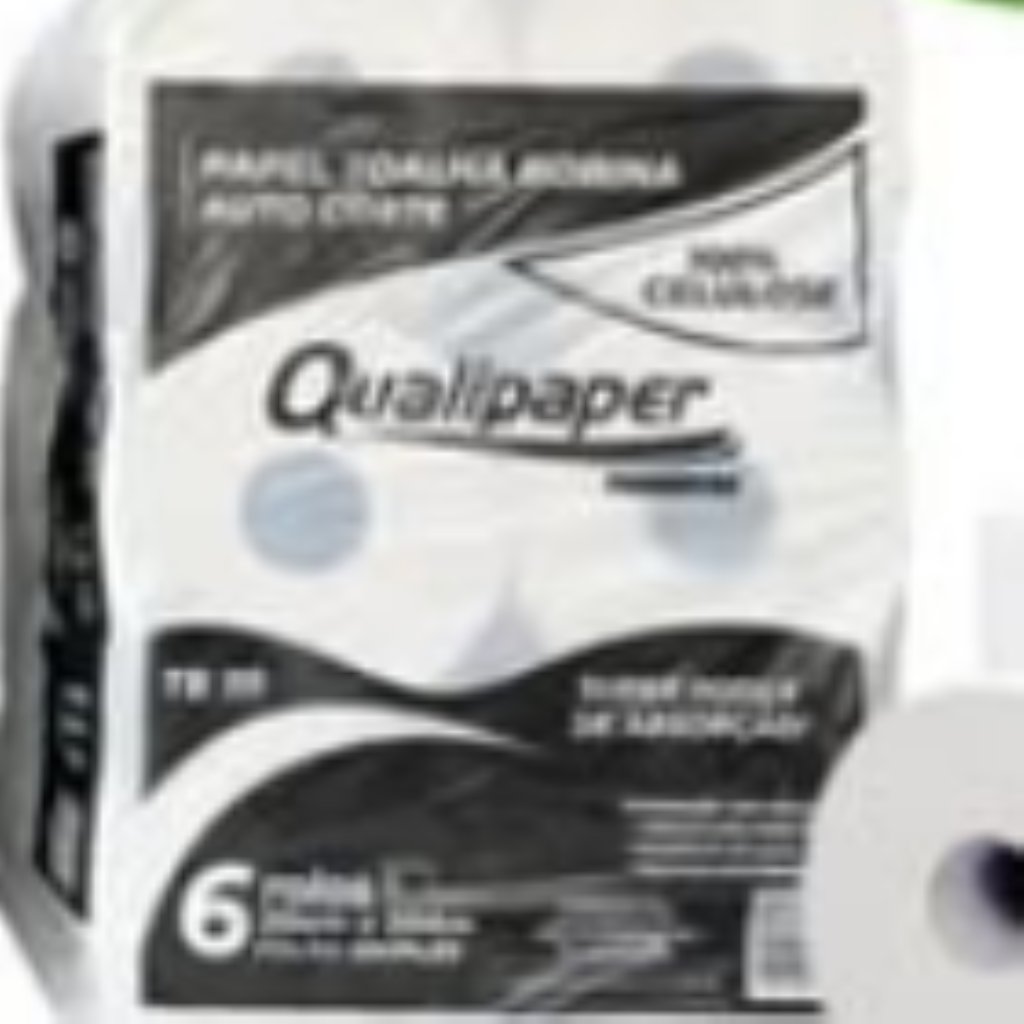 TOALHA DE PAPEL BOBINA 200X20 CX 6UN AUTO CORTE PREMIUM QUALIPAPER