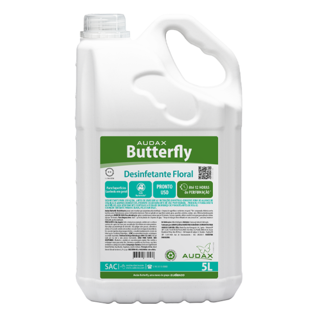 DESINFETANTE BUTTERFLY FLORAL AUDAX 5L