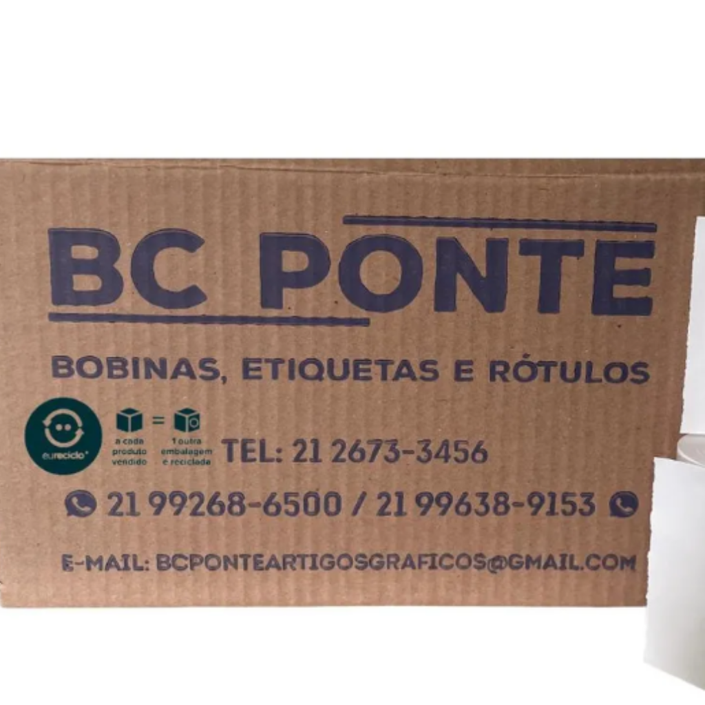 BOBINA TERMICA BRANCA 80MMX40M BC PONTE