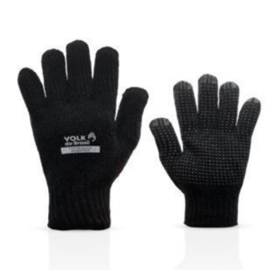 LUVA ALGODAO PIGMENTADA PRETO 4 FIOS VOLK