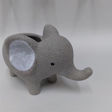 CACHEPOT CONCRETO BABY ELEPHANT CINZA 7X13,5X8,5CM