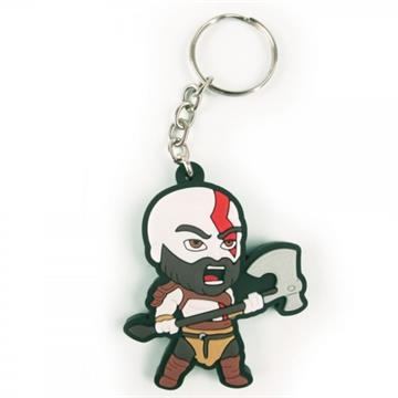 Chaveiro Kratos GOW de Borracha