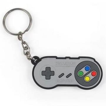 Chaveiro Controle Super Nintendo de Borracha