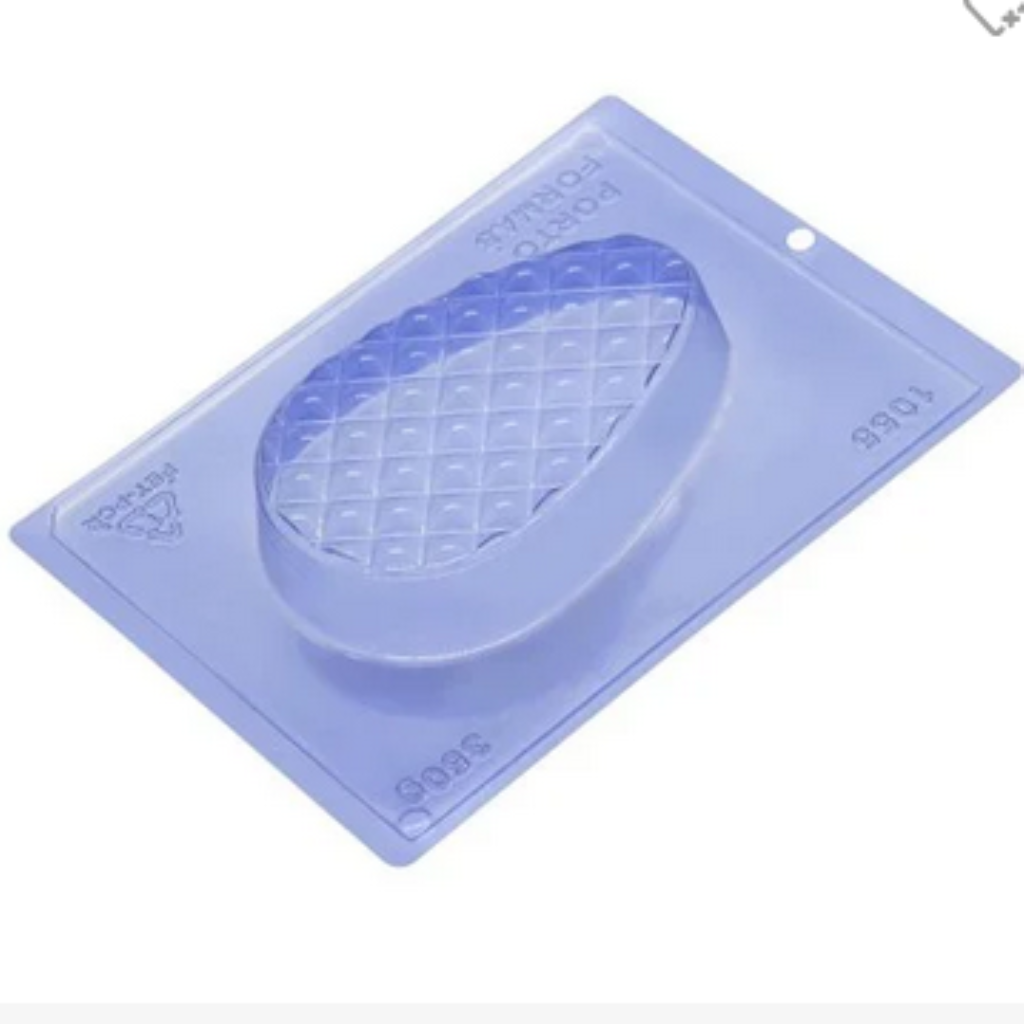 FORMA PARA CHOCOLATE OVO ACHATADO TIPO METALASSE POTRO FORMAS 1055
