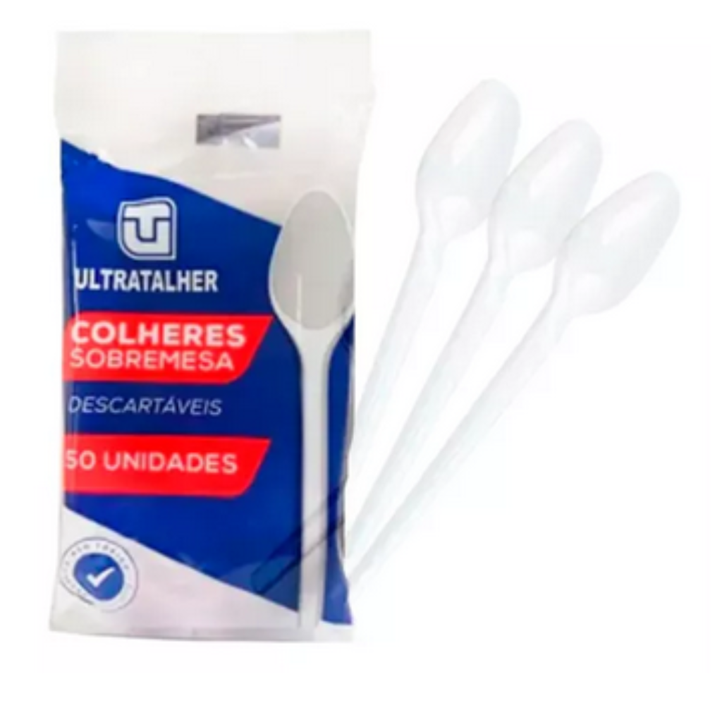 COLHER SOBREMESA ULTRATALHER 50 UNIDADES