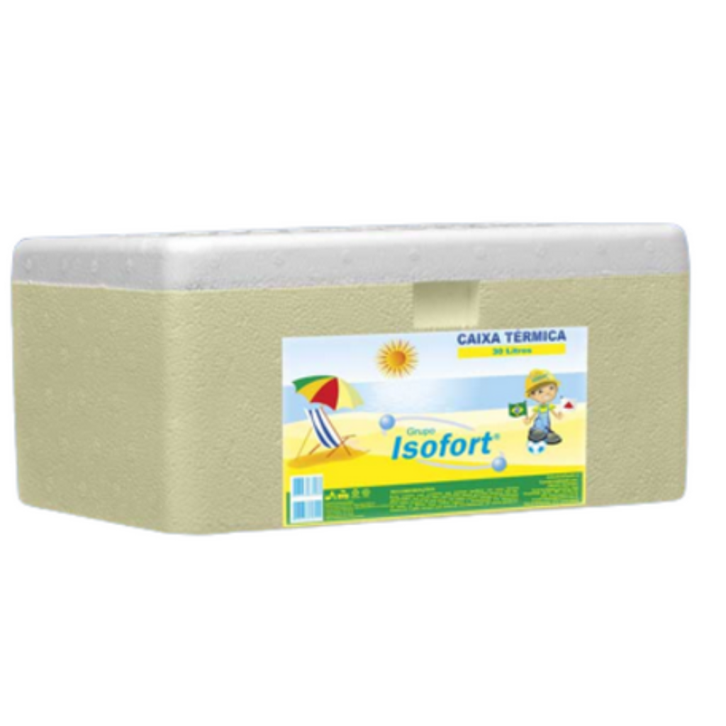 CAIXA TERMICA ISOPOR 30 LITROS