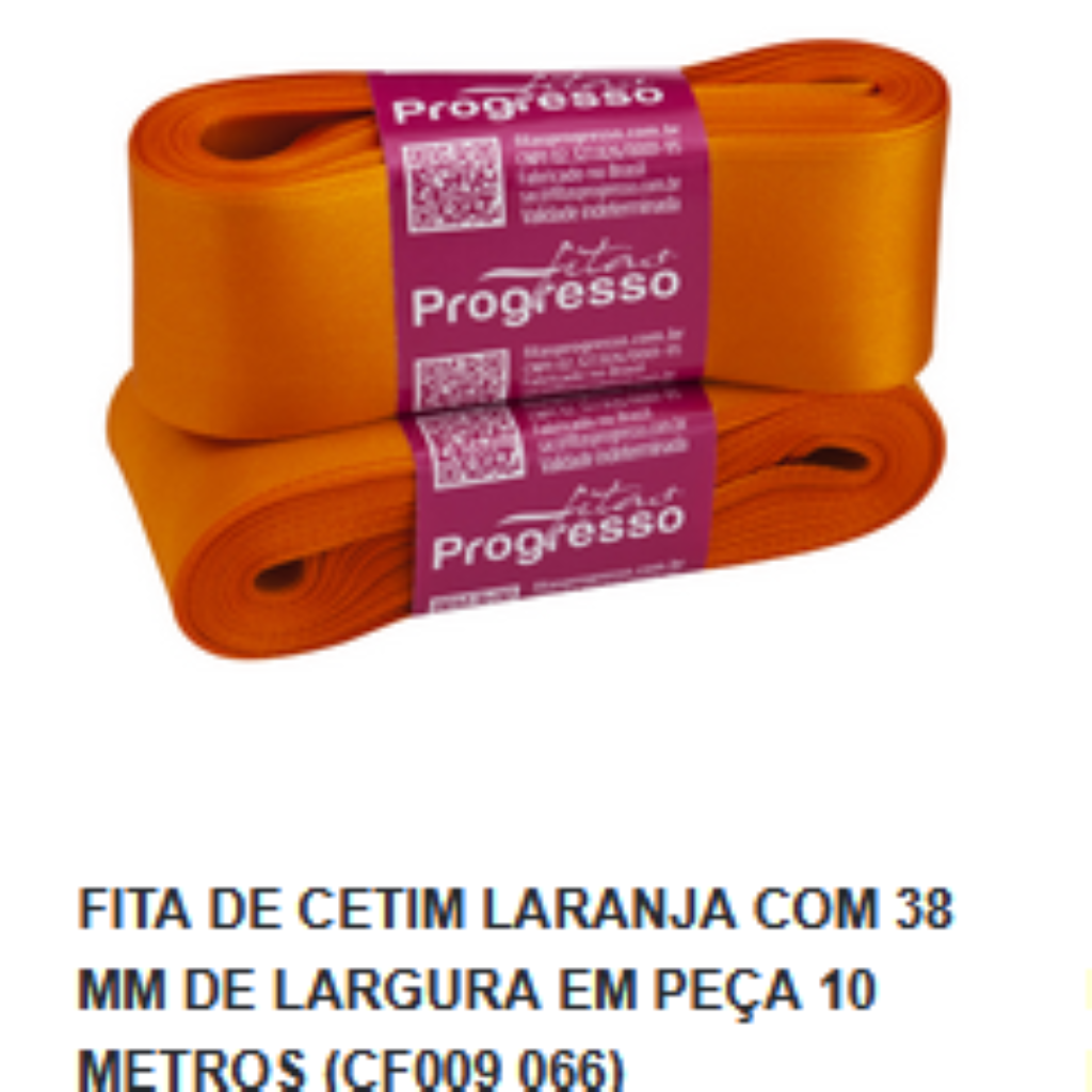 FITA CETIM N09 LARANJA COR 066  ( 38MMX10M)
