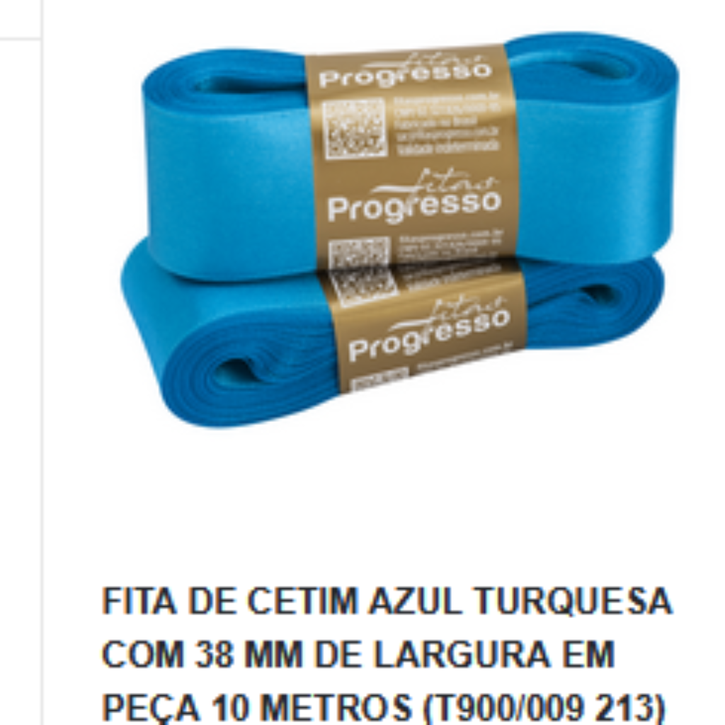 FITA CETIM N09 AZUL TURQUESA COR213  ( 38MMX10M)