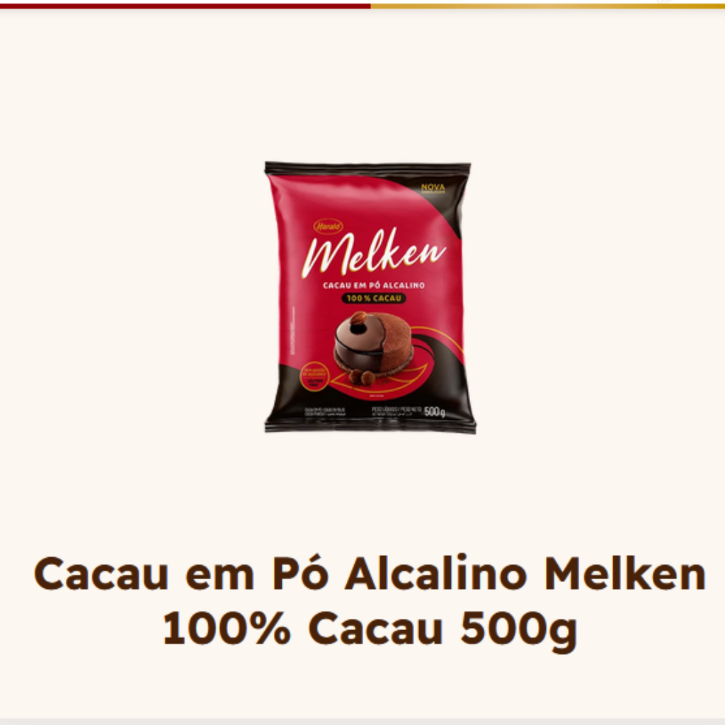 CHOC. PO MELKEN 100% ALCALINO 500 GR