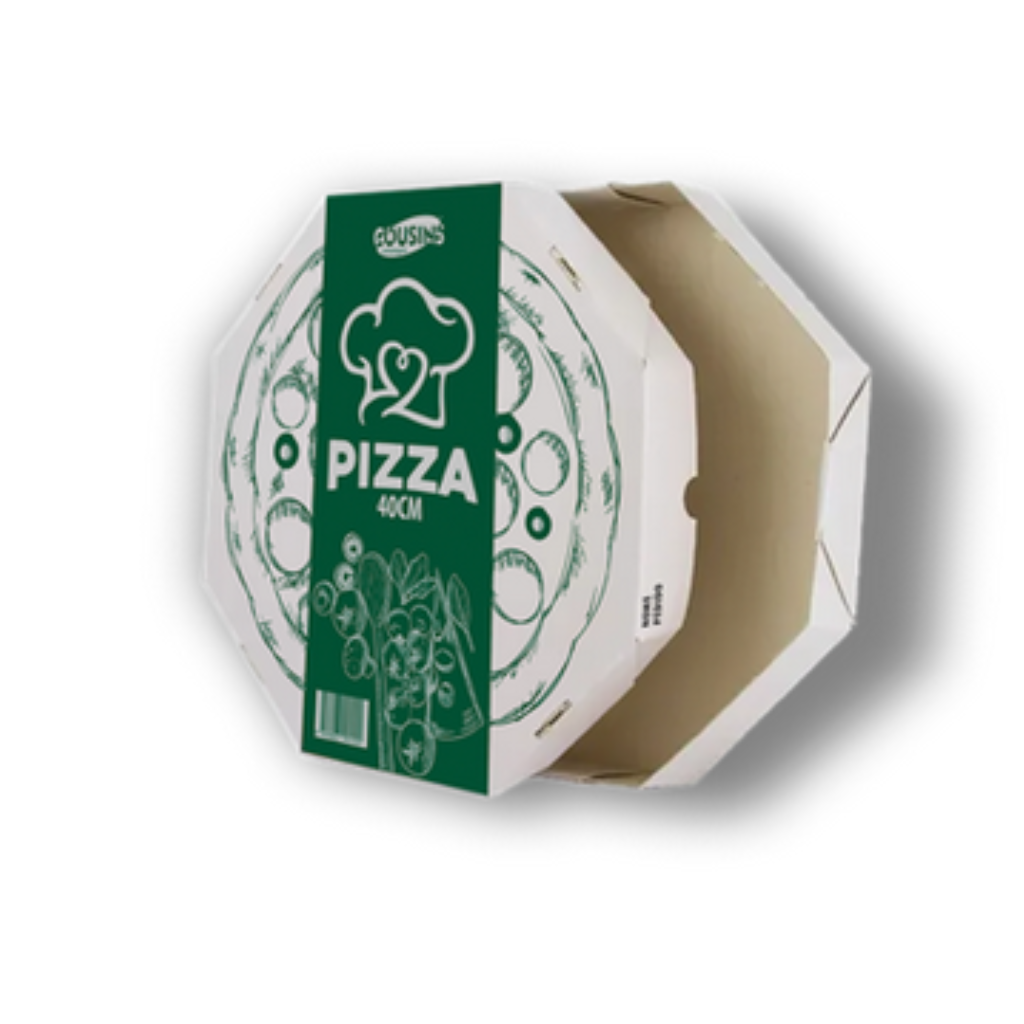 CAIXA DE PIZZA 40 CM FARDO 25 UNIDADES