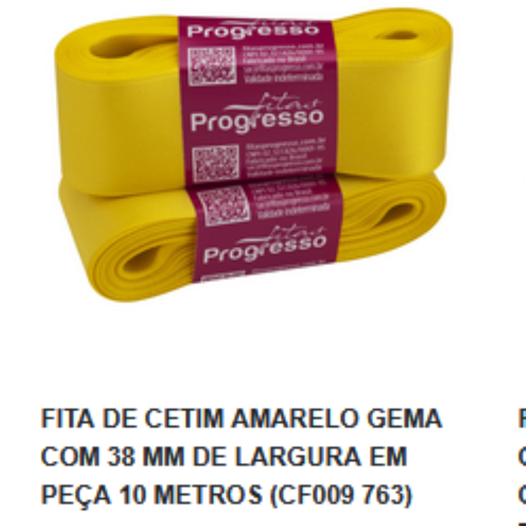 FITA CETIM N09 AMARELO GEMA COR753  ( 38MMX10M)