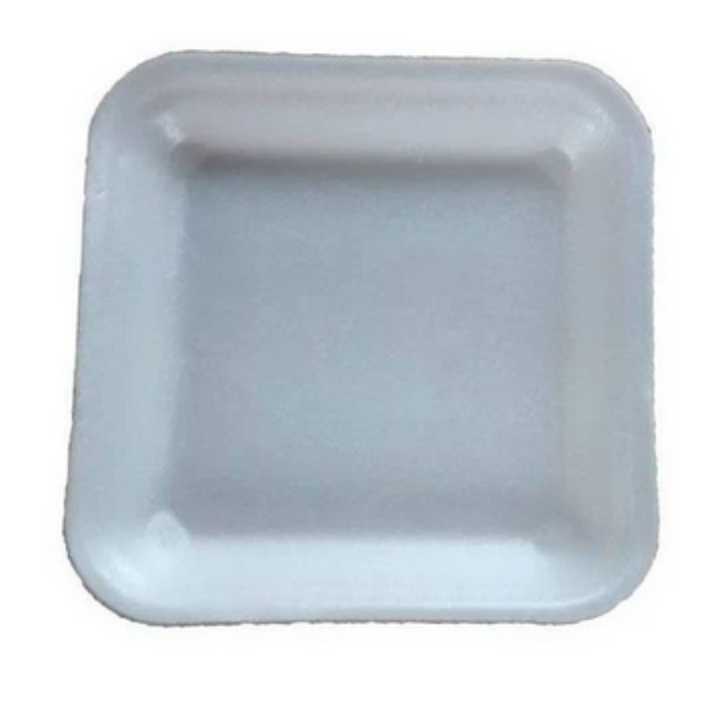 BANDEJA DE ISOPOR B01 FUNDA C/ 10 UNIDADES