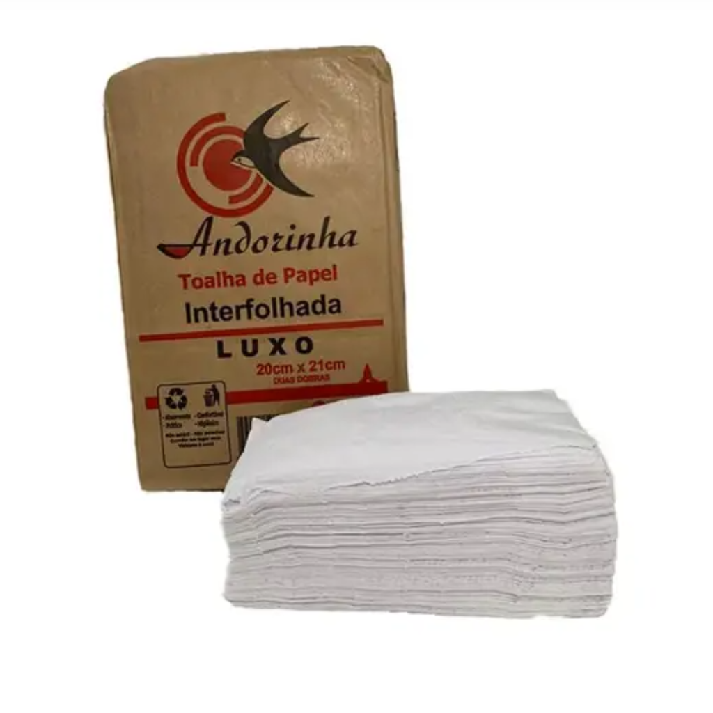 PAPEL INTERFOLHAS LUXO ANDORINHA 20X21 C/ 800 FOLHAS