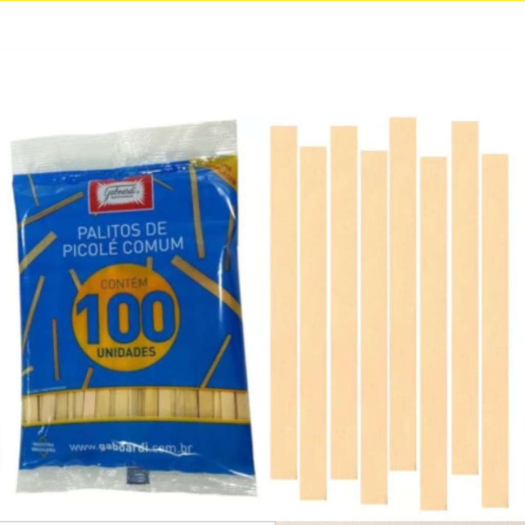 PALITO DE PICOLE RETO PREMIUM 100 UNIDADES