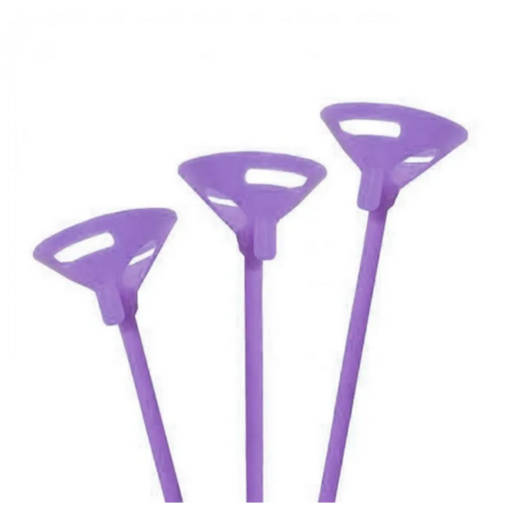 SUPORTE PARA BALAO LILAS CLARO 40 CM  C/10 PCS