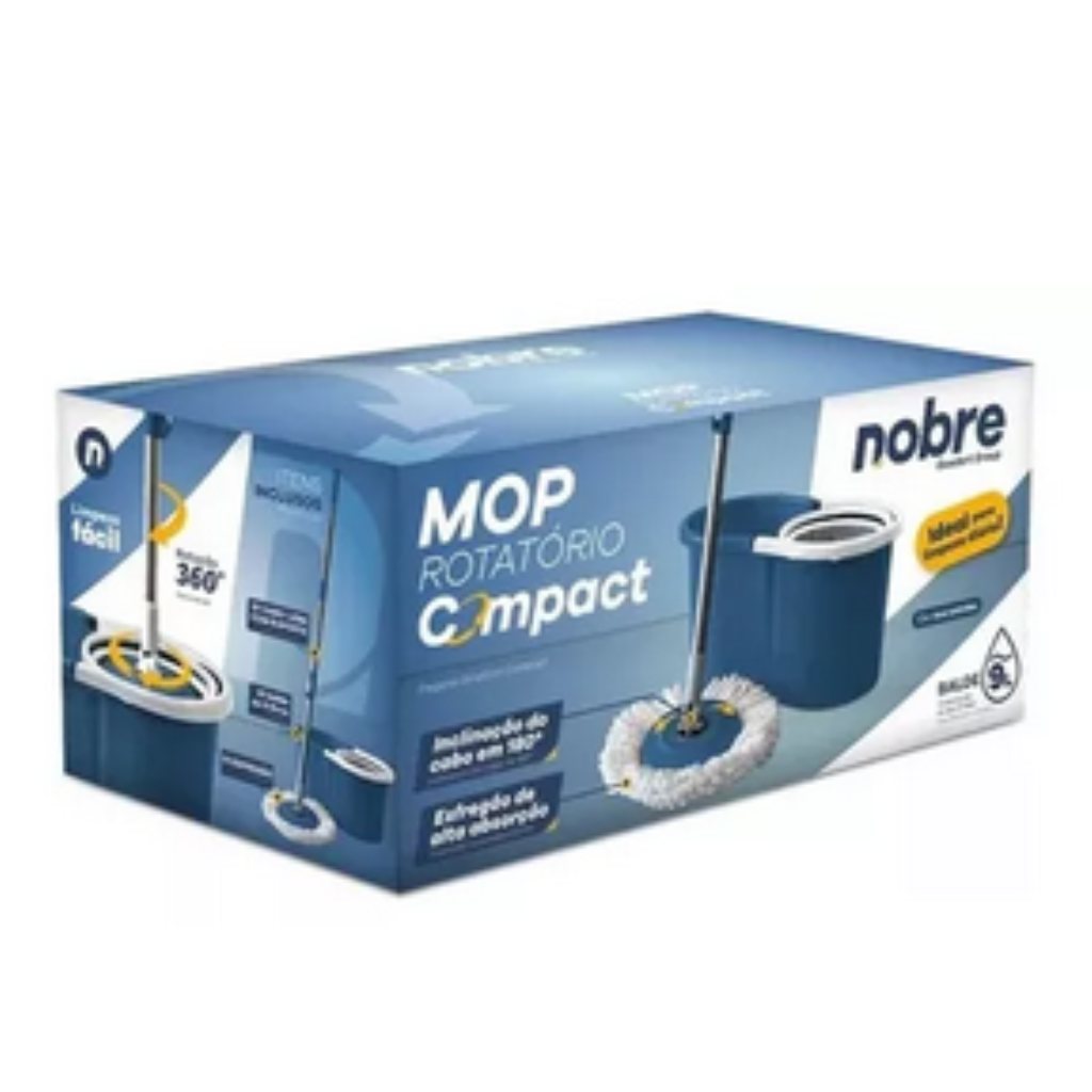 BALDE MOP ROTATORIO C/ ESFREGAO E REFIL NOBRE