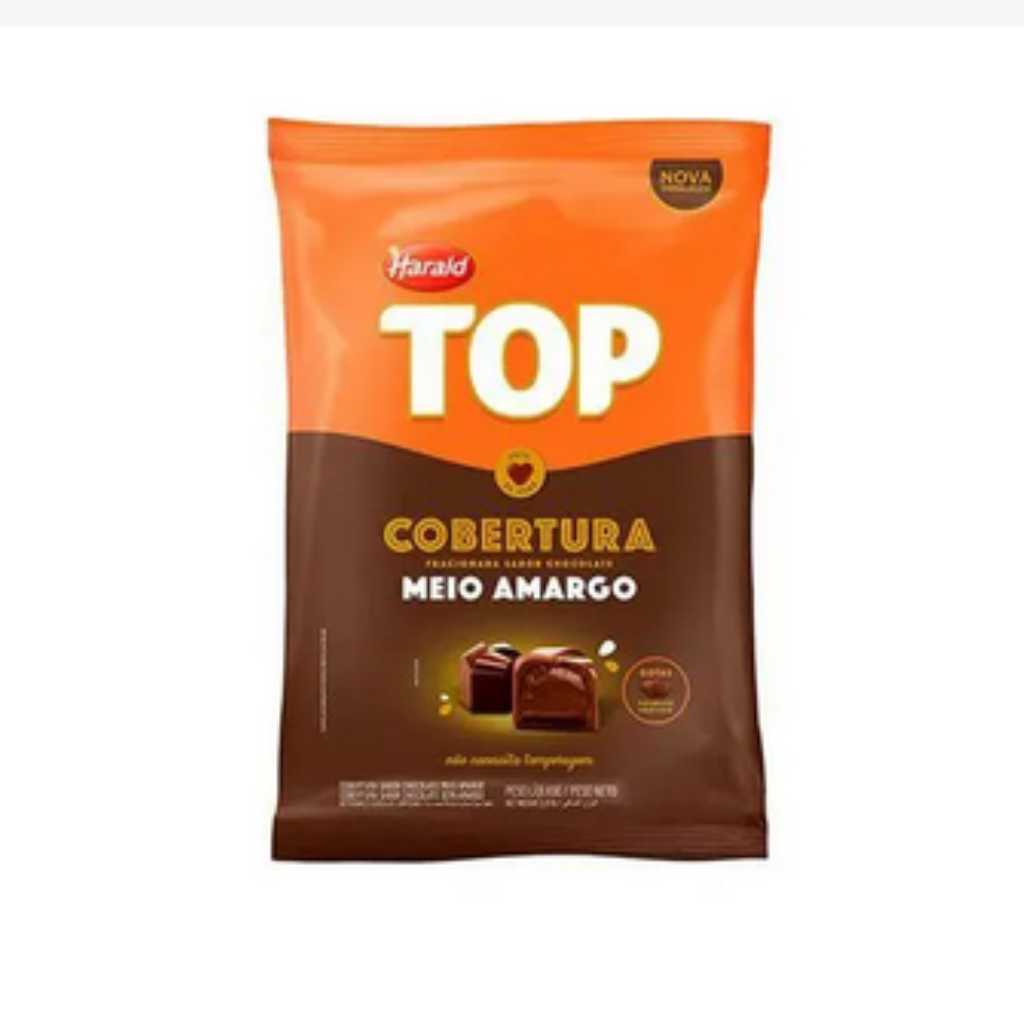 MOEDAS CHOC. 1/2 AMARGO TOP HARALD 1 KG