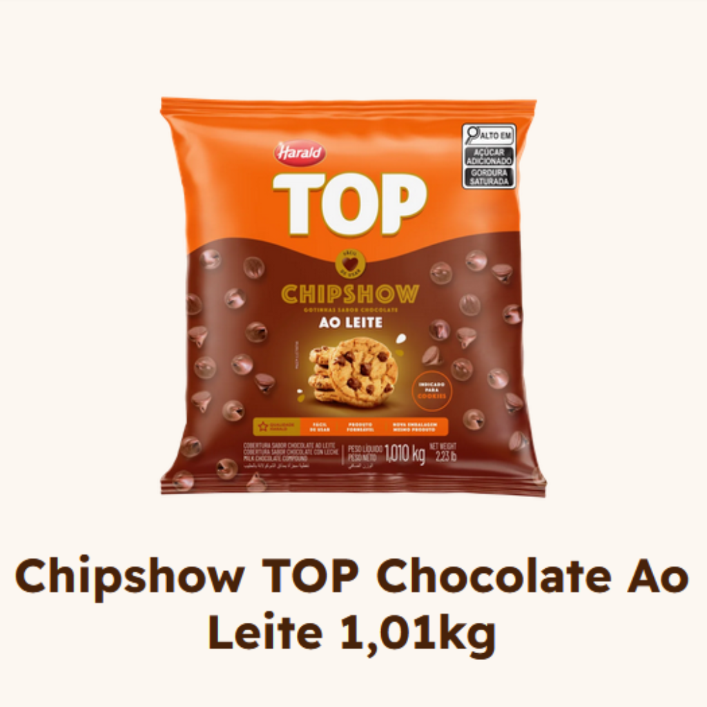 CHIPSHOW TOP HARALD CHOC AO LEITE TOP  1 KG