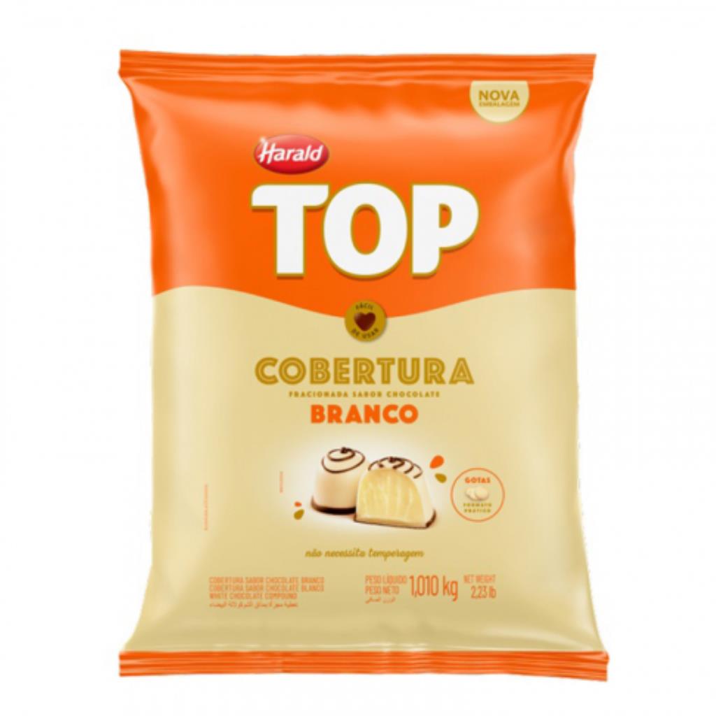 MOEDAS CHOC. BRANCO TOP HARALD 1 KG