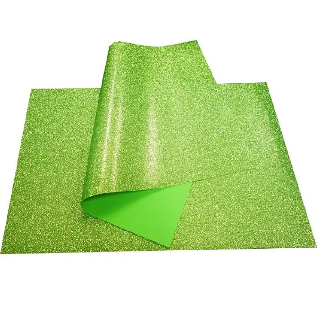 EVA COM GLITER 40X60CM VERDE NEON MAKE