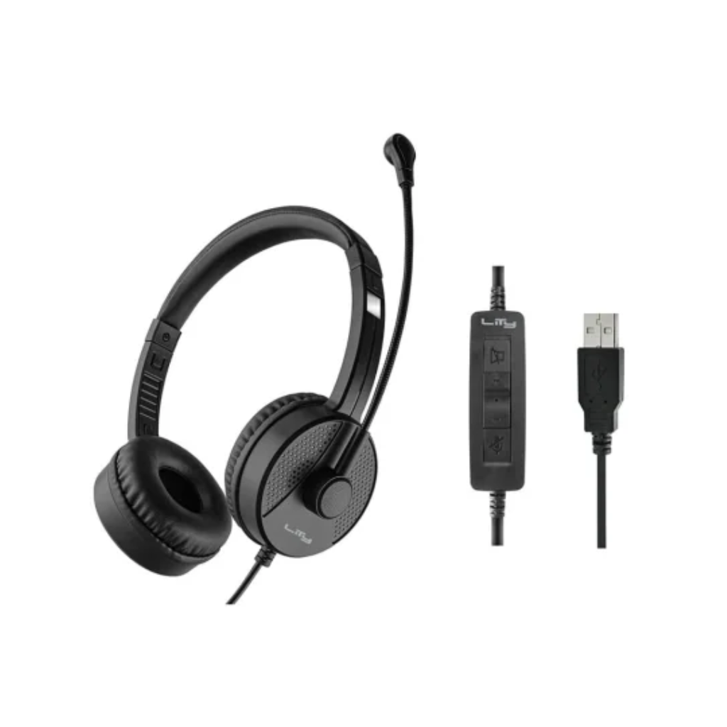 HEADSET COM FIO ENCAIXE AUTOMATICO PRETO HC11P LITY