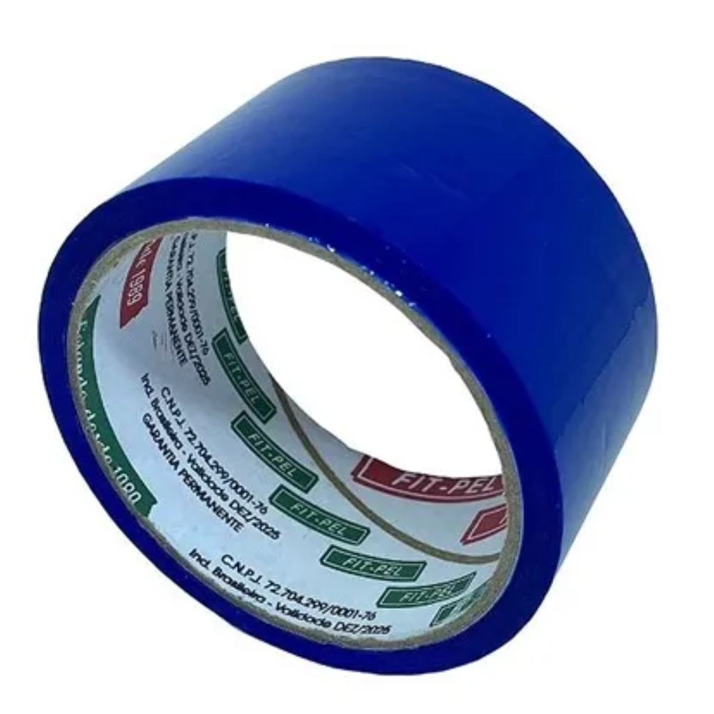 FITA ADESIVA 48MMX40M AZUL FITPEL