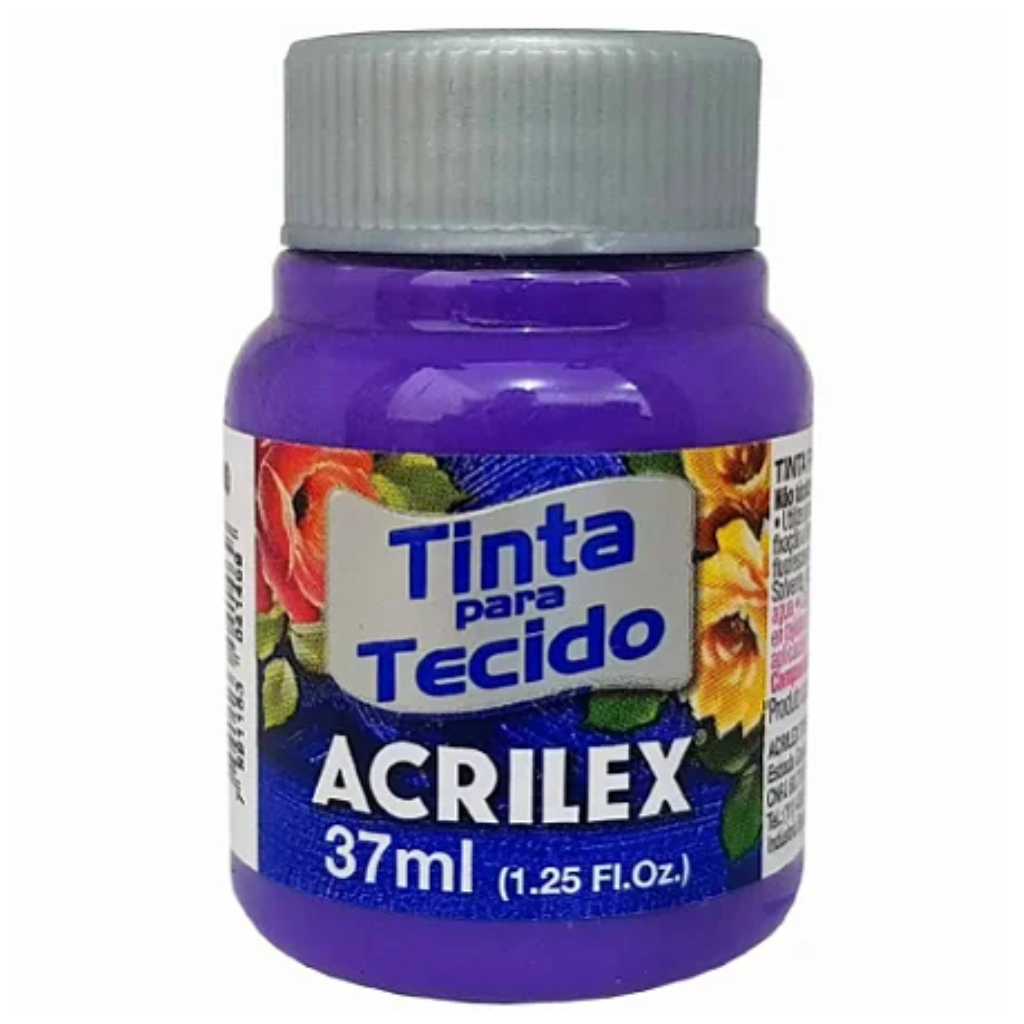 TINTA PARA TECIDO FOSCA 516 VIOLETA 37ML ACRILEX