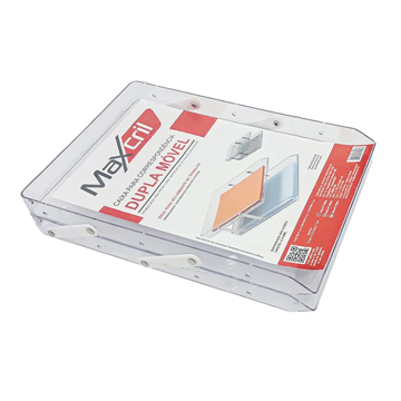 CAIXA DE CORRESPONDENCIA DUPLA MOVEL CRISTAL MAXCRIL