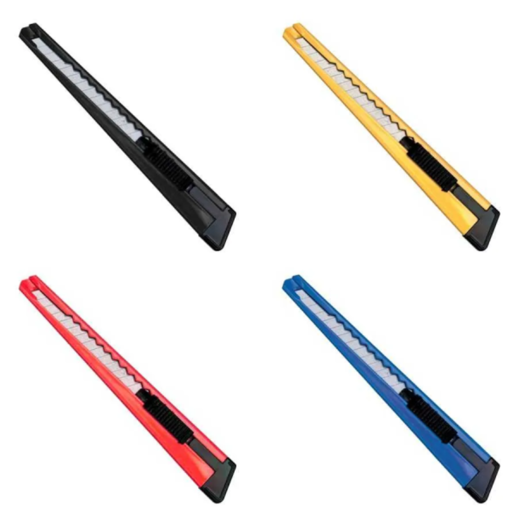 ESTILETE ESTREITO 9MM COM CORPO DE METAL 3BP CIS