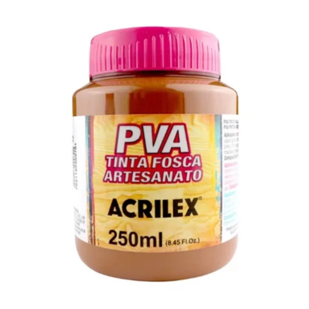 TINTA PARA ARTESANATO FOSCA PVA 250ML 531 MARROM ACRILEX