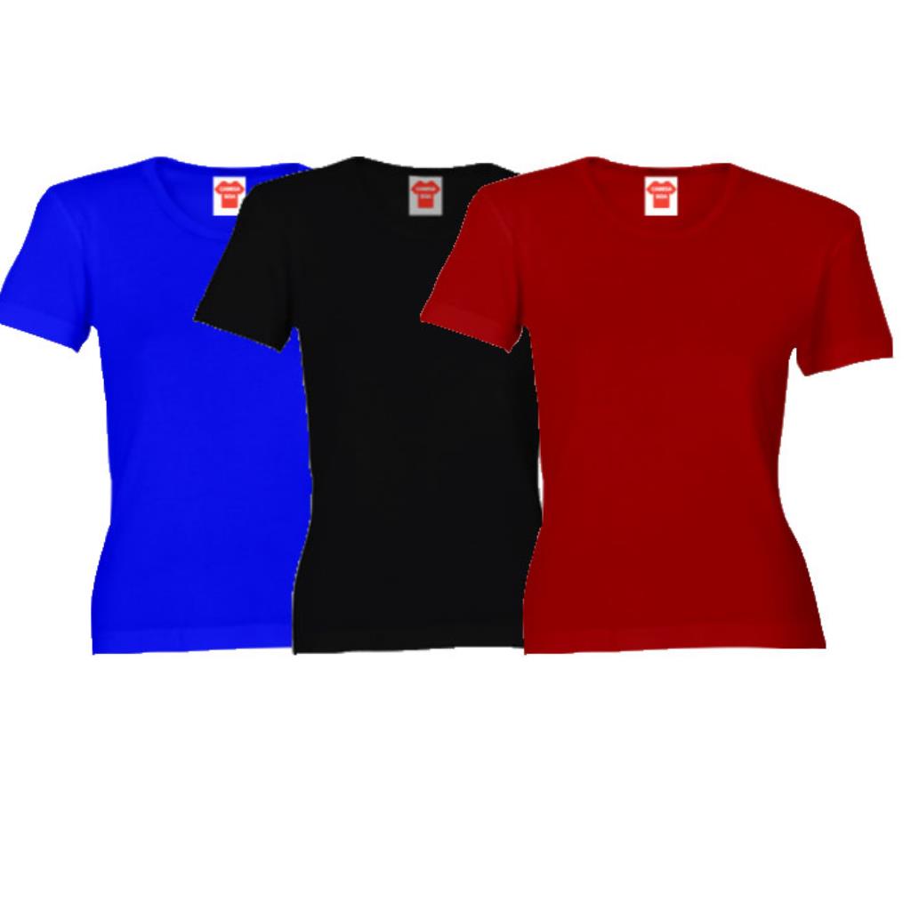 CAMISETA 100% POLIÉSTER - CORES ESCURAS