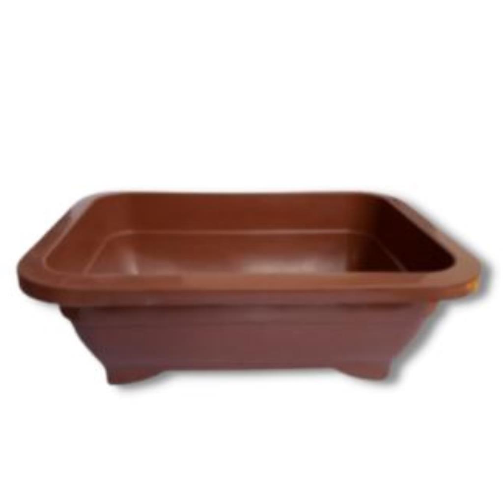 Vaso Retangular Bonsai 3 Marrom - 3020ml